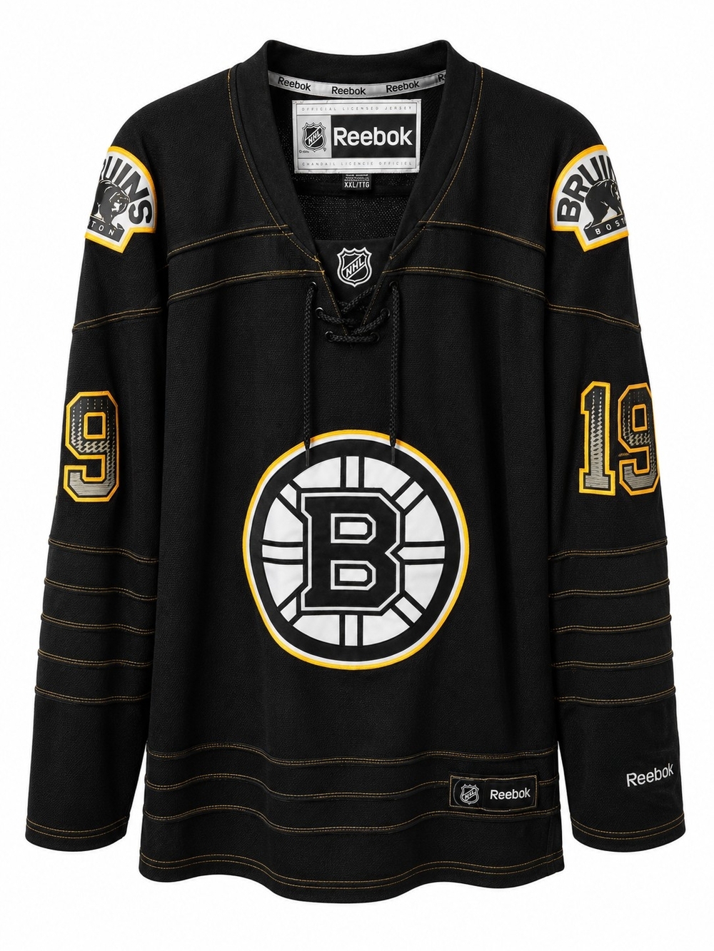 Reebok Boston Bruins Black and Gold NHL Hockey Jersey XXL